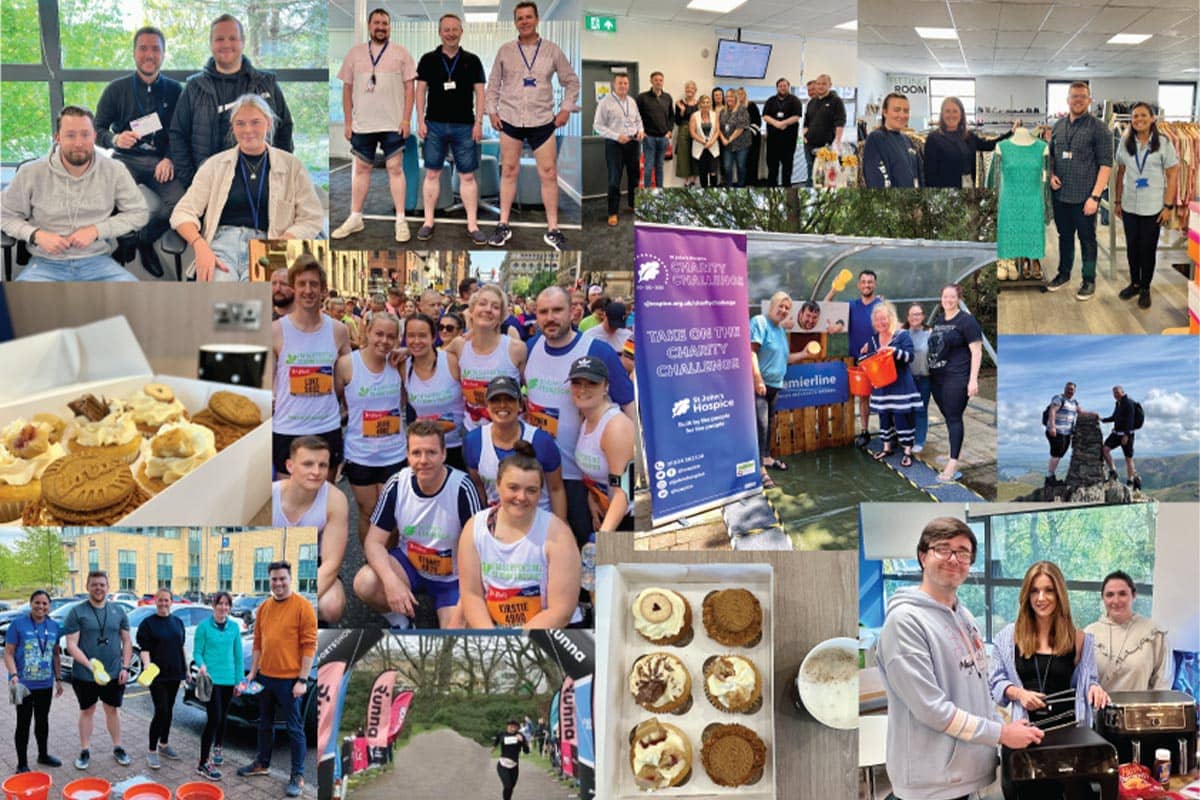 Hospice charity challenge collage
