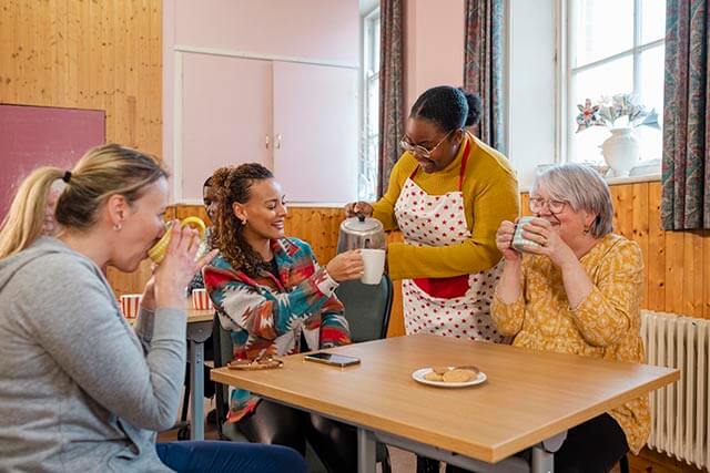 Coffee morning at a community centre